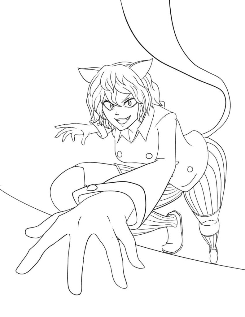 Neferpitou Sneaks Coloring Pages