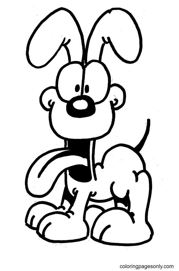 Odie Coloring Page