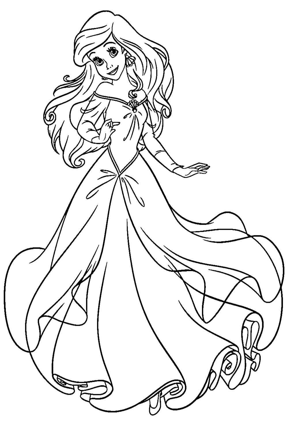 Ariel Coloring Pages - Coloring Pages For Kids And Adults