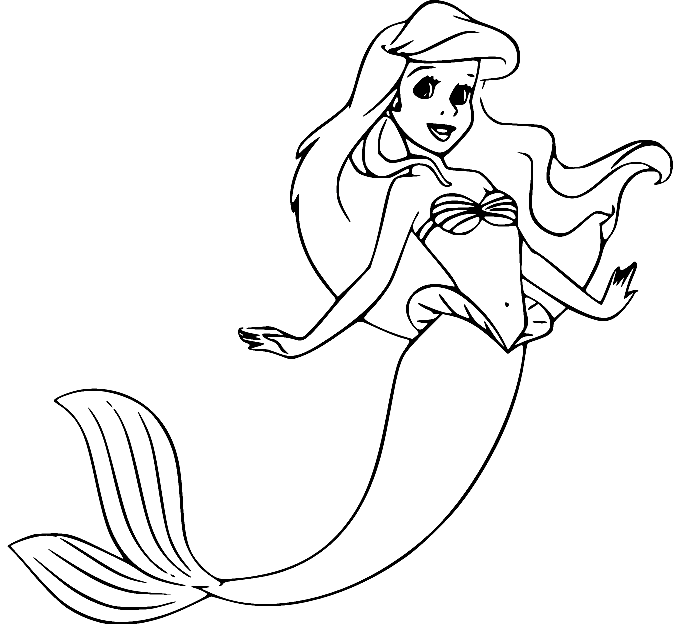 Bonita princesa Ariel de Ariel