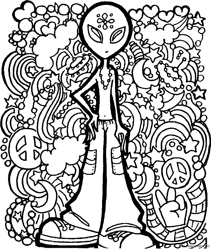 23+ Trippy Coloring Pages Printable