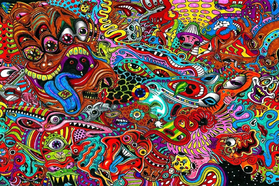 Psychedelic Coloring Pages: When adults chill with colors