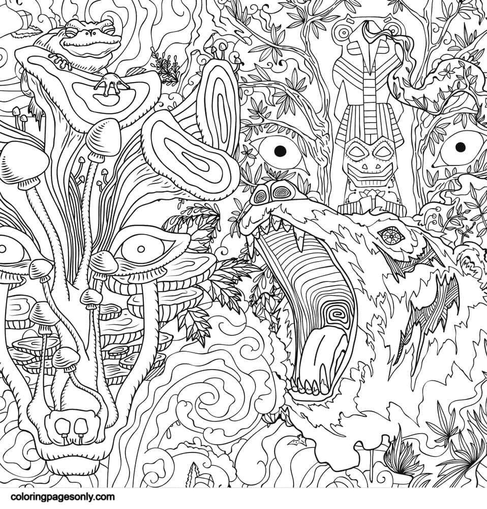 psychedelic coloring pages when adults chill with colors coloring article coloring articles coloring pages for kids and adults