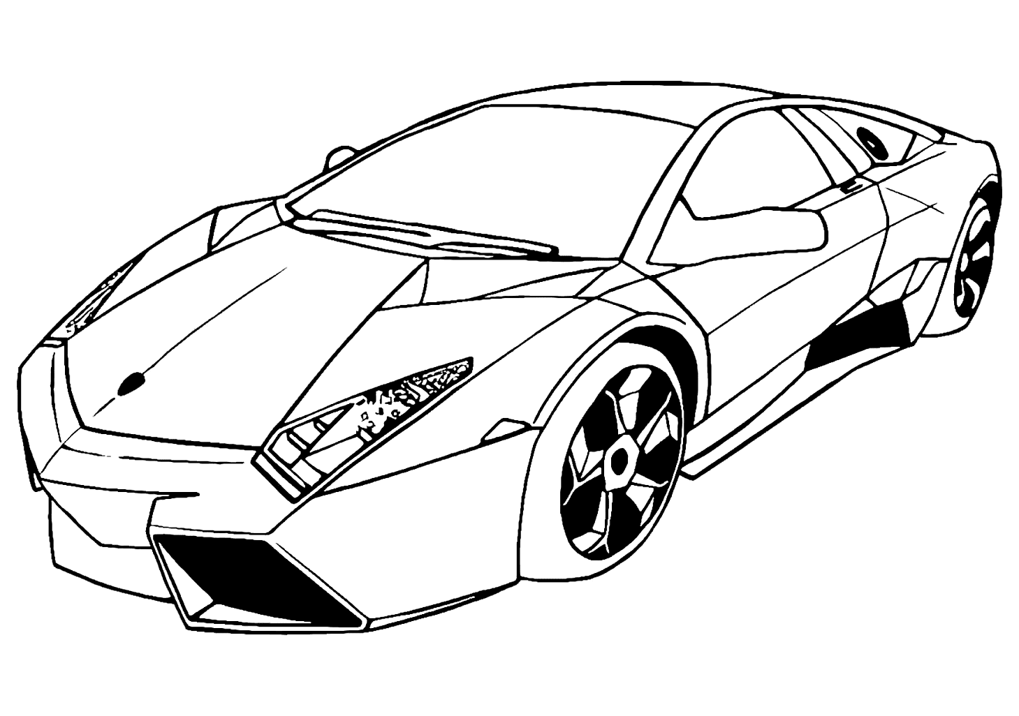 Race Car to Print Coloring Pages