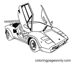 Desenhos para colorir em Geral: Desenho de carro de corrida para colorir -  GT - 40