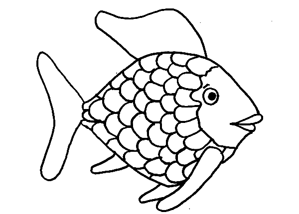 Rainbow Fish Picture Coloring Page