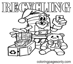Reciclagem de páginas para colorir