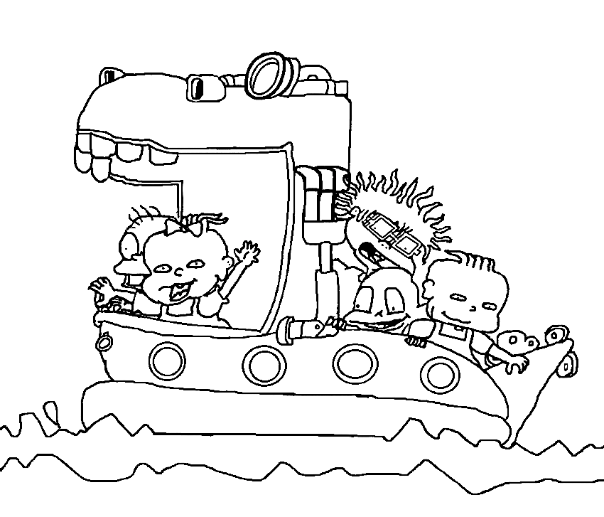 Página para colorir Rugrats for Kids