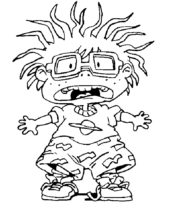 Scared Chuckie Coloring Page
