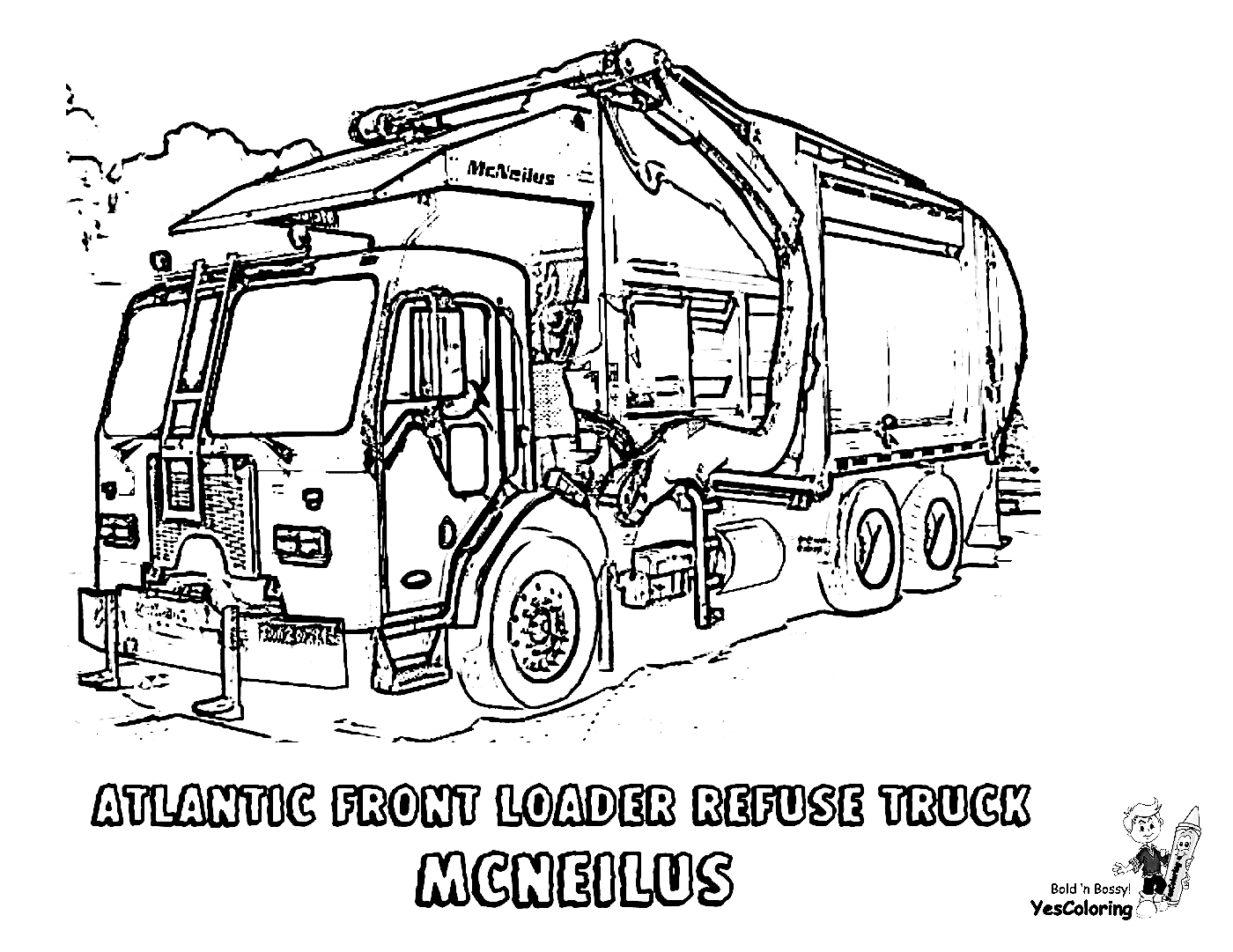 Severe Duty Trucks Coloring Page