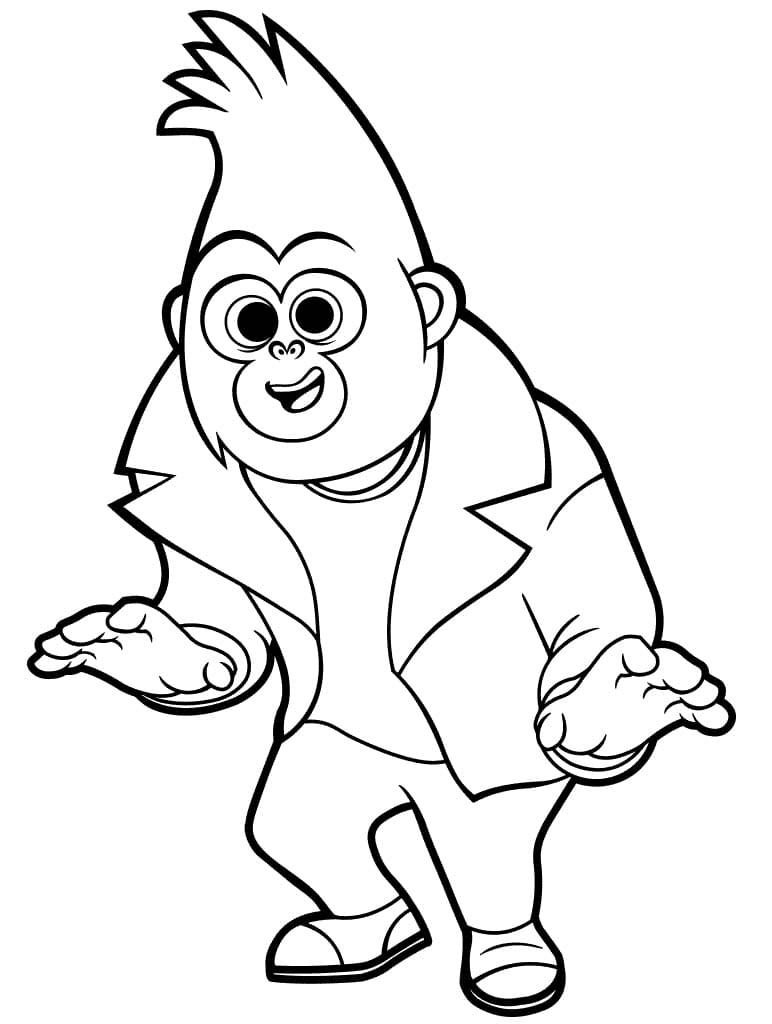 Sing 2 Johnny Coloring Page