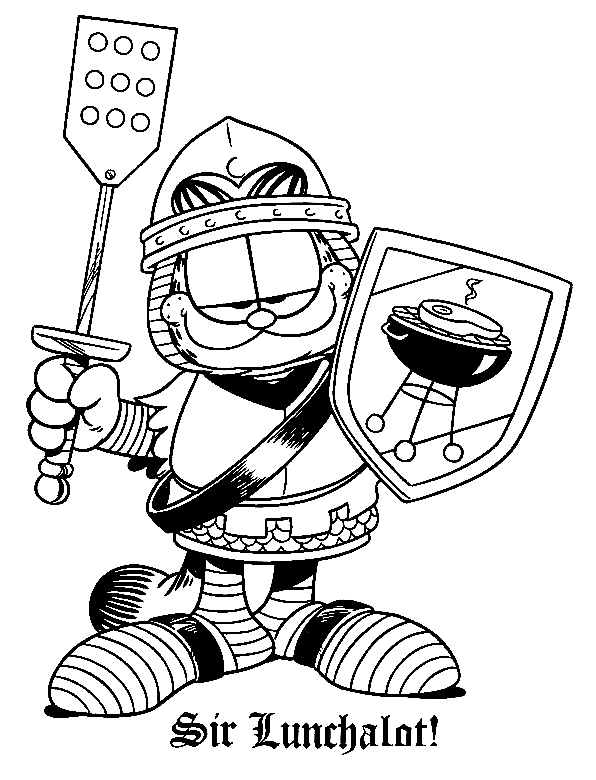 Sir Lunchalot Coloring Page