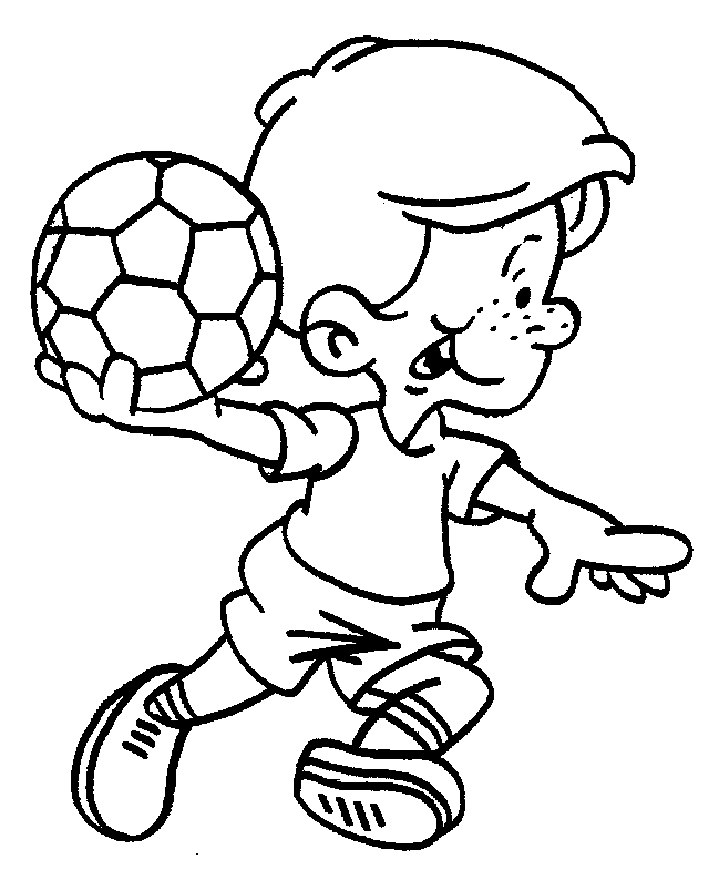 Soccer For Kid Coloring Page