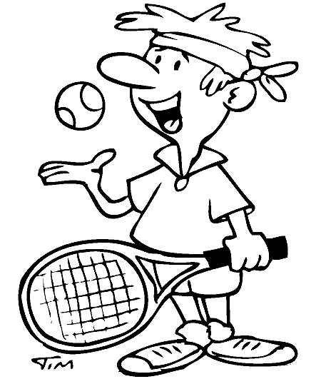Jogador de tênis de tênis
