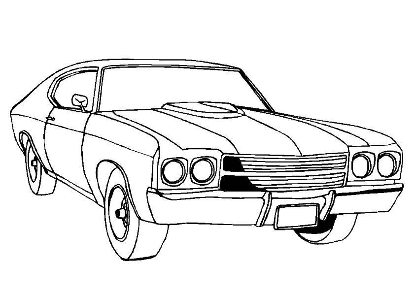 The Chevelle Malibu Coloring Pages