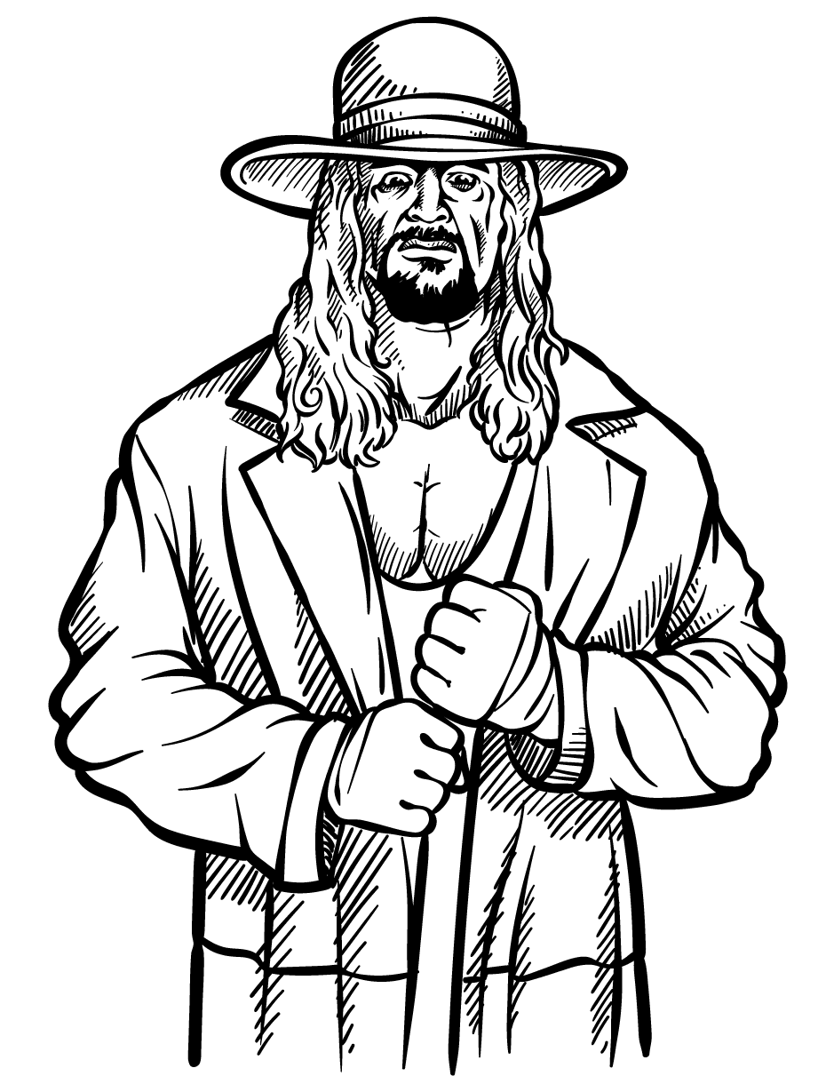 The Undertaker Coloring Pages