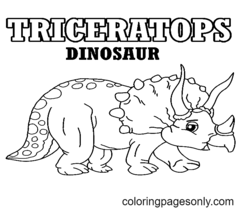 Triceratops Coloring Pages