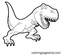 Disegni da colorare di tirannosauro