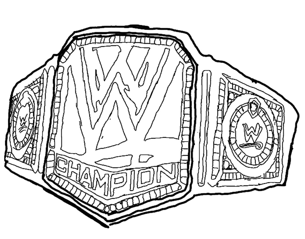 Wwe Belt Coloring Pages