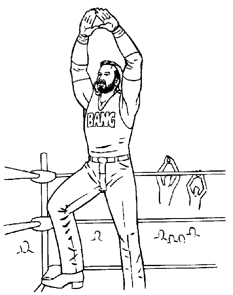 WWE Championship Wrestler Sting Coloring Pages
