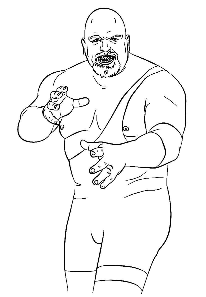 WWE The Big Show Coloring Pages