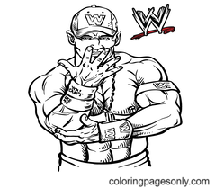 Páginas para colorir da WWE