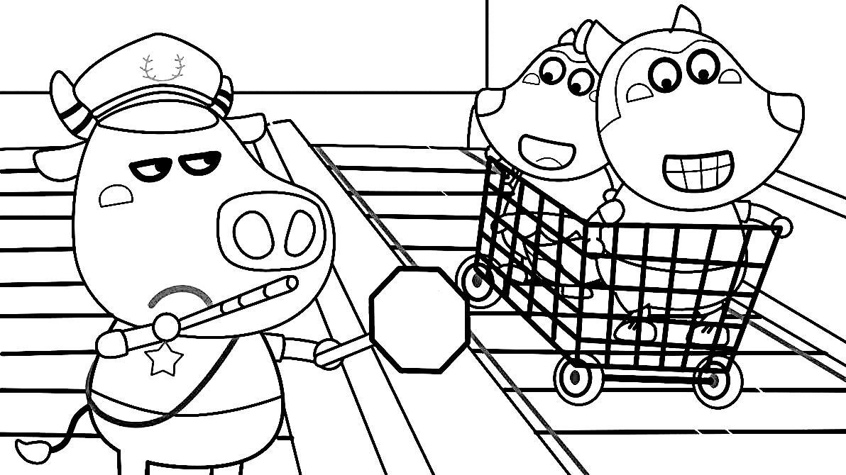 Wolfoo and Lucy Coloring Pages - Free Printable Coloring Pages