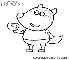 Desenhos para colorir Wolfoo com Bufo - Desenhos para colorir gratuitos  para impressão