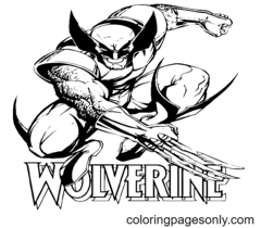 Páginas para colorir do Wolverine