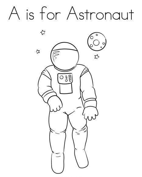 A es para astronauta de Astronauta