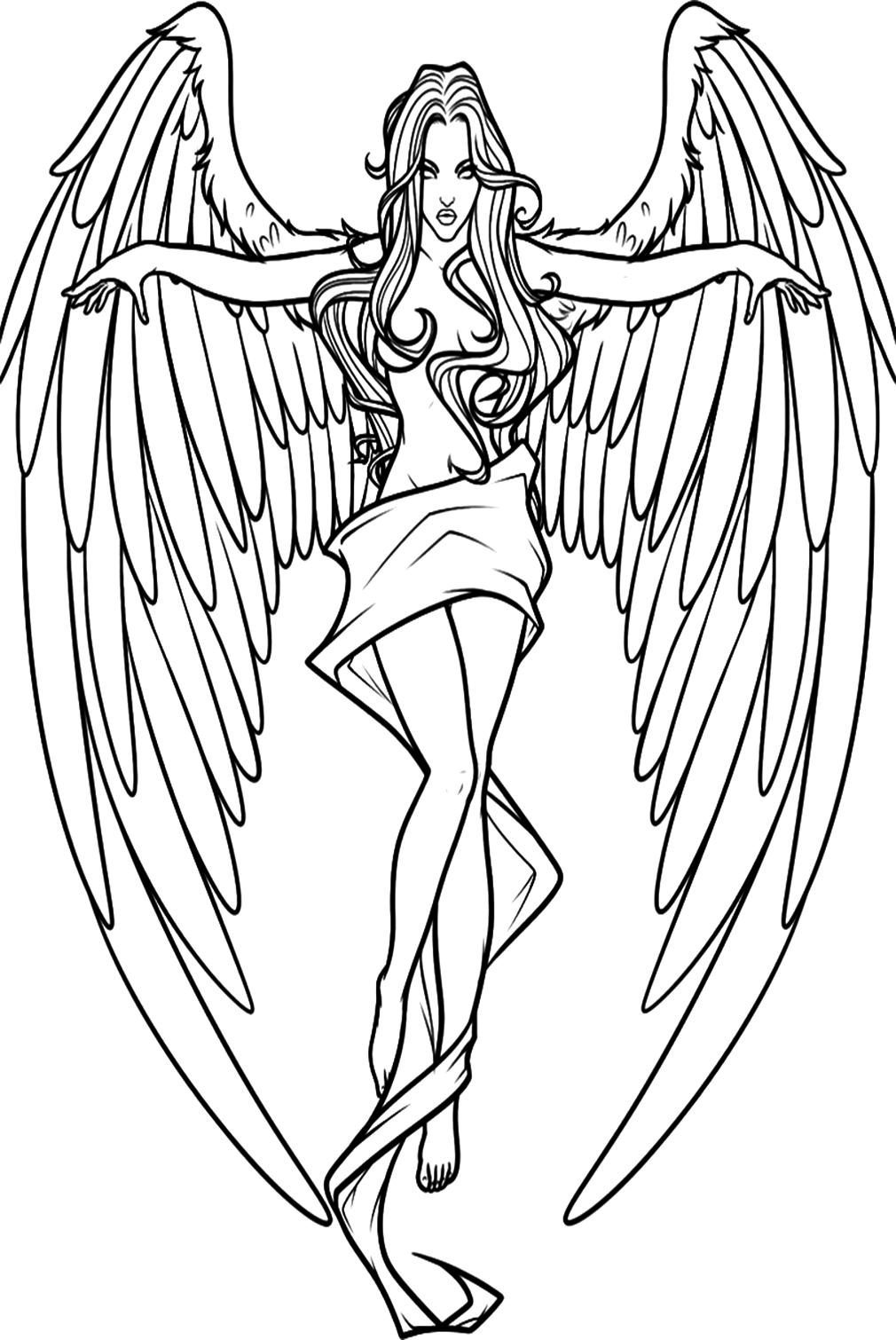 Angel For Adults Coloring Pages