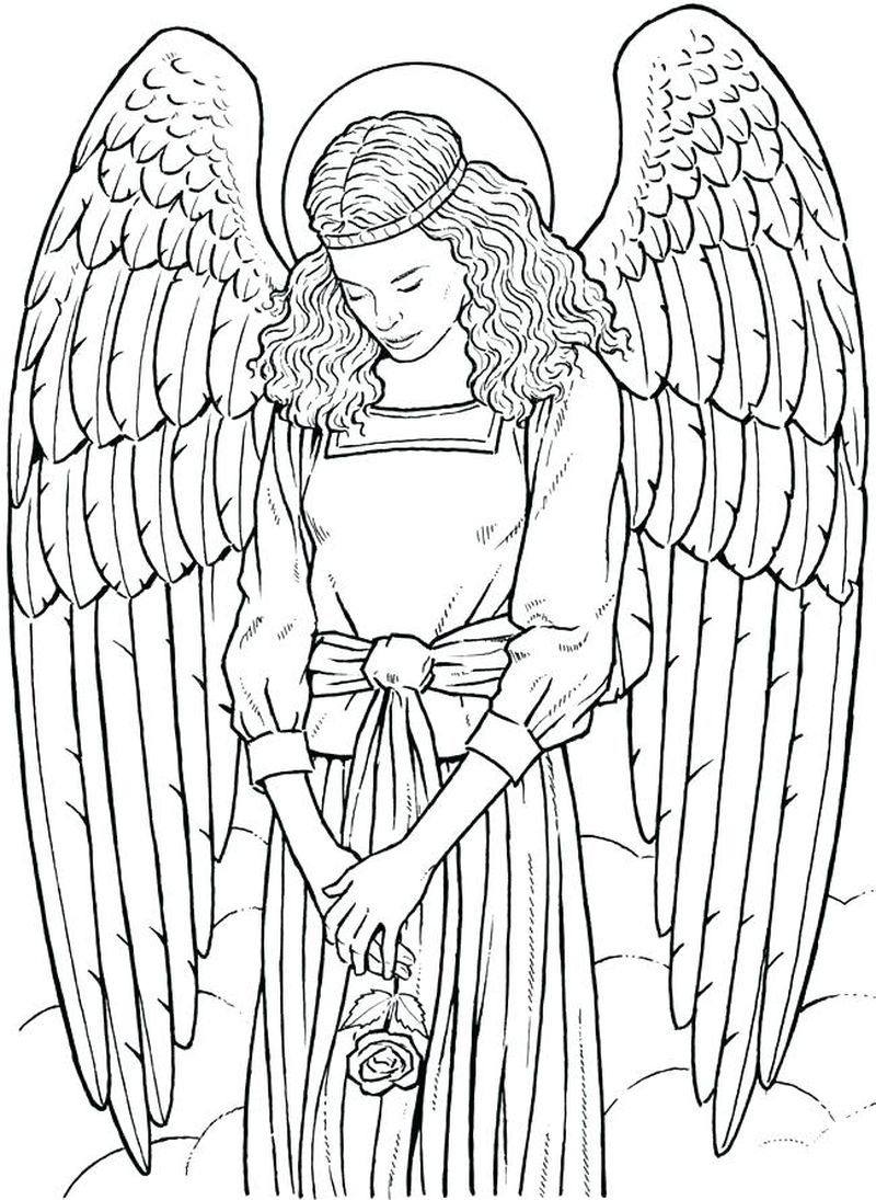 Angle Of Compassion Coloring Page