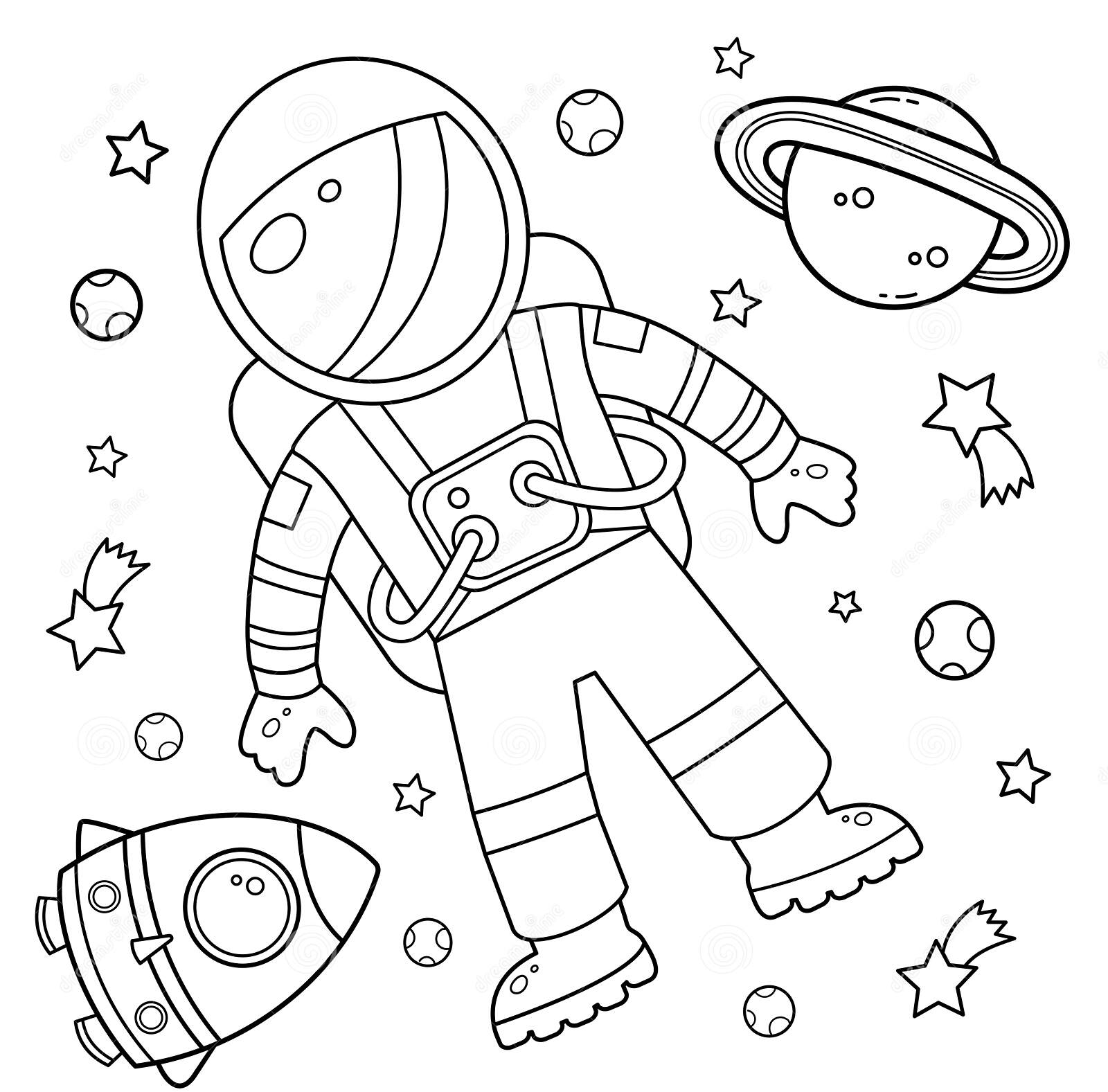Astronaut in de lucht van Astronaut