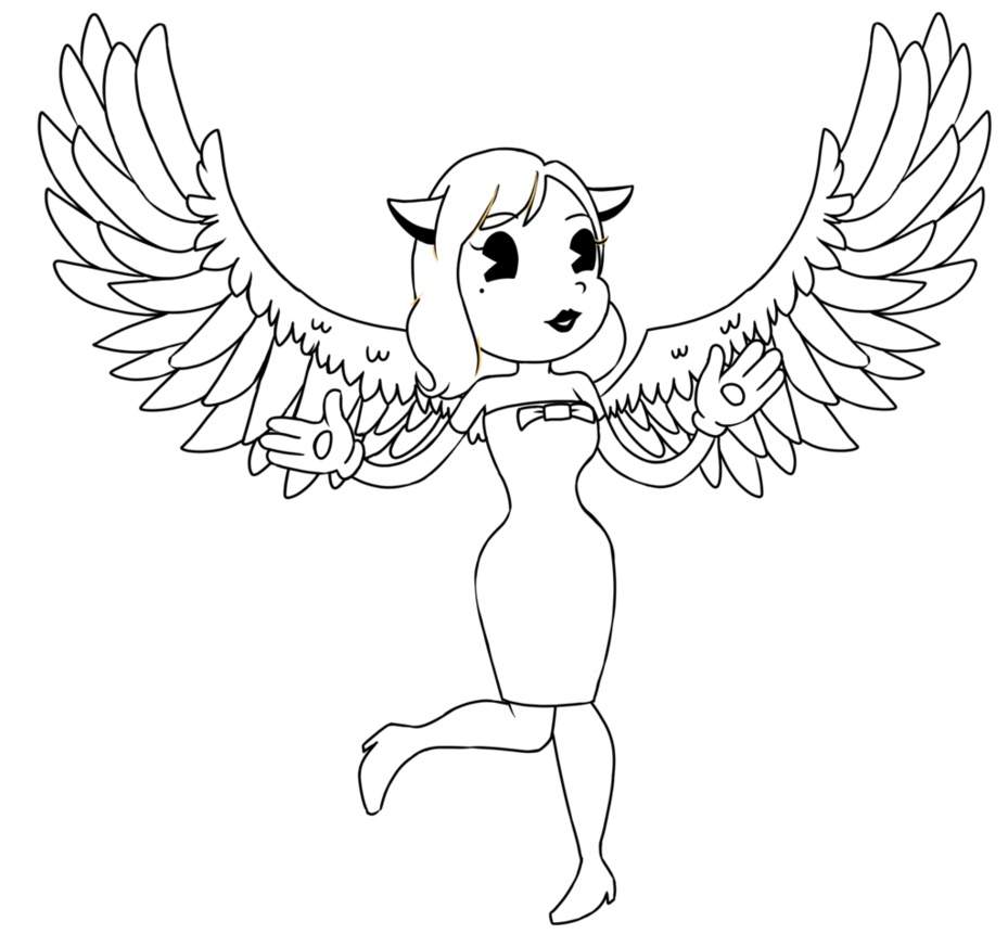 Dracula Angel Coloring Pages