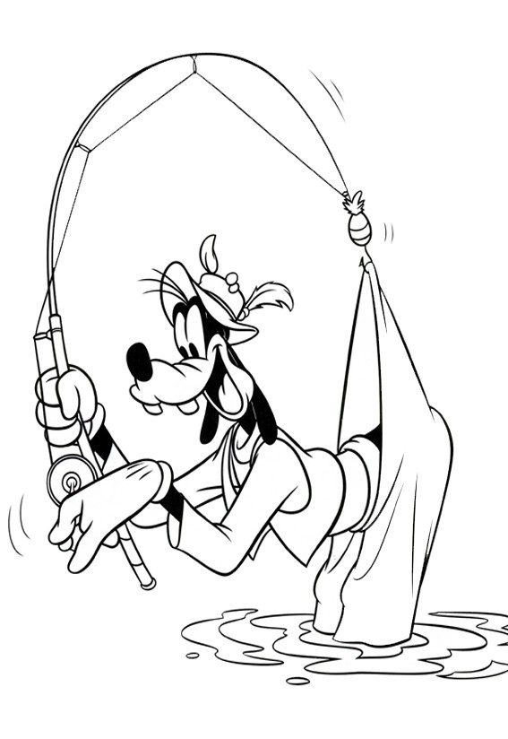 Goofy va à la pêche de Dingo
