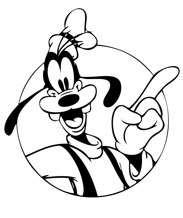 Goofy-personage uit Disney van Goofy