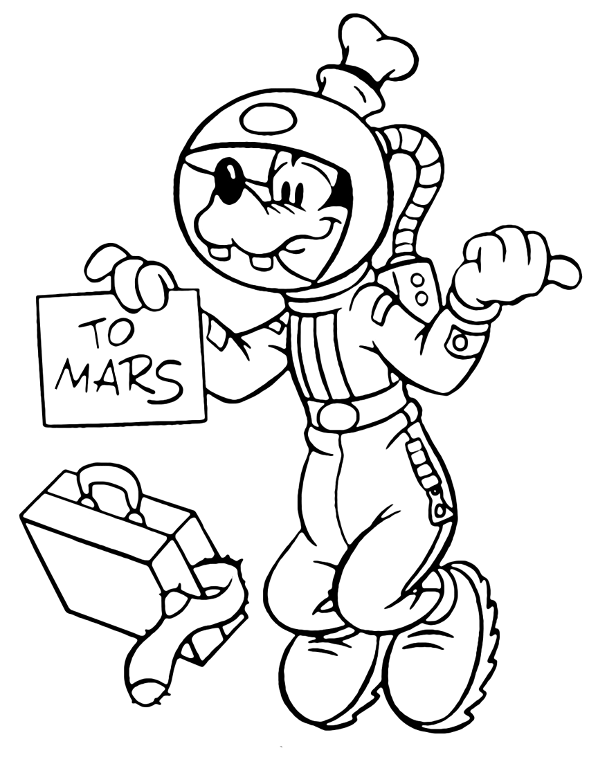 Goofy con traje de astronauta de Goofy