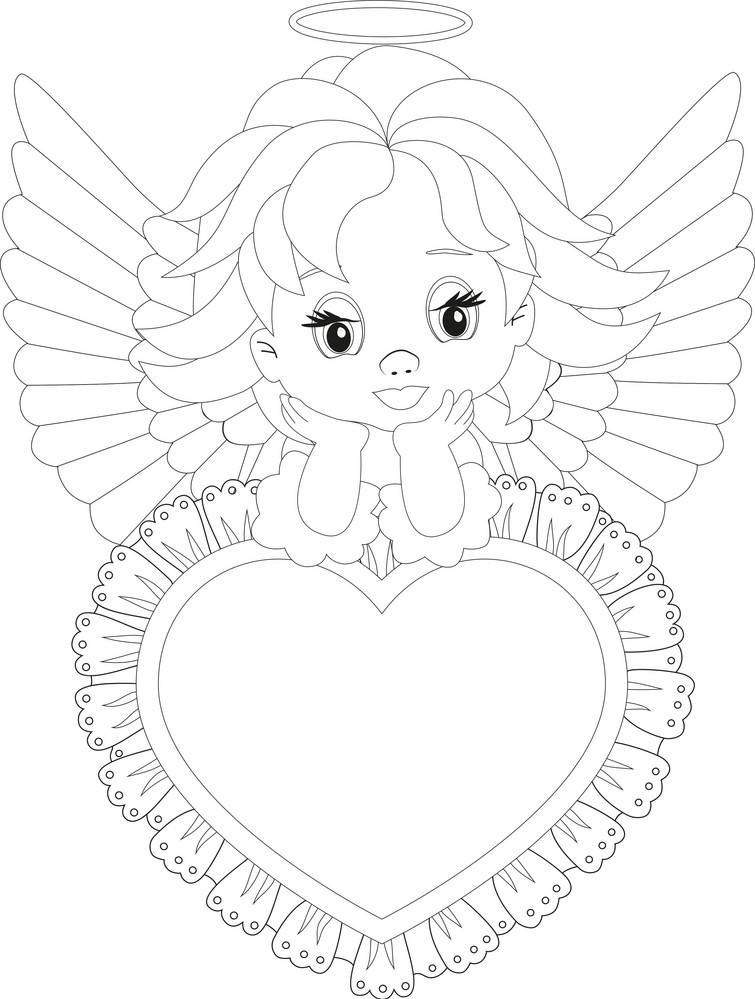 Little Angel Coloring Page