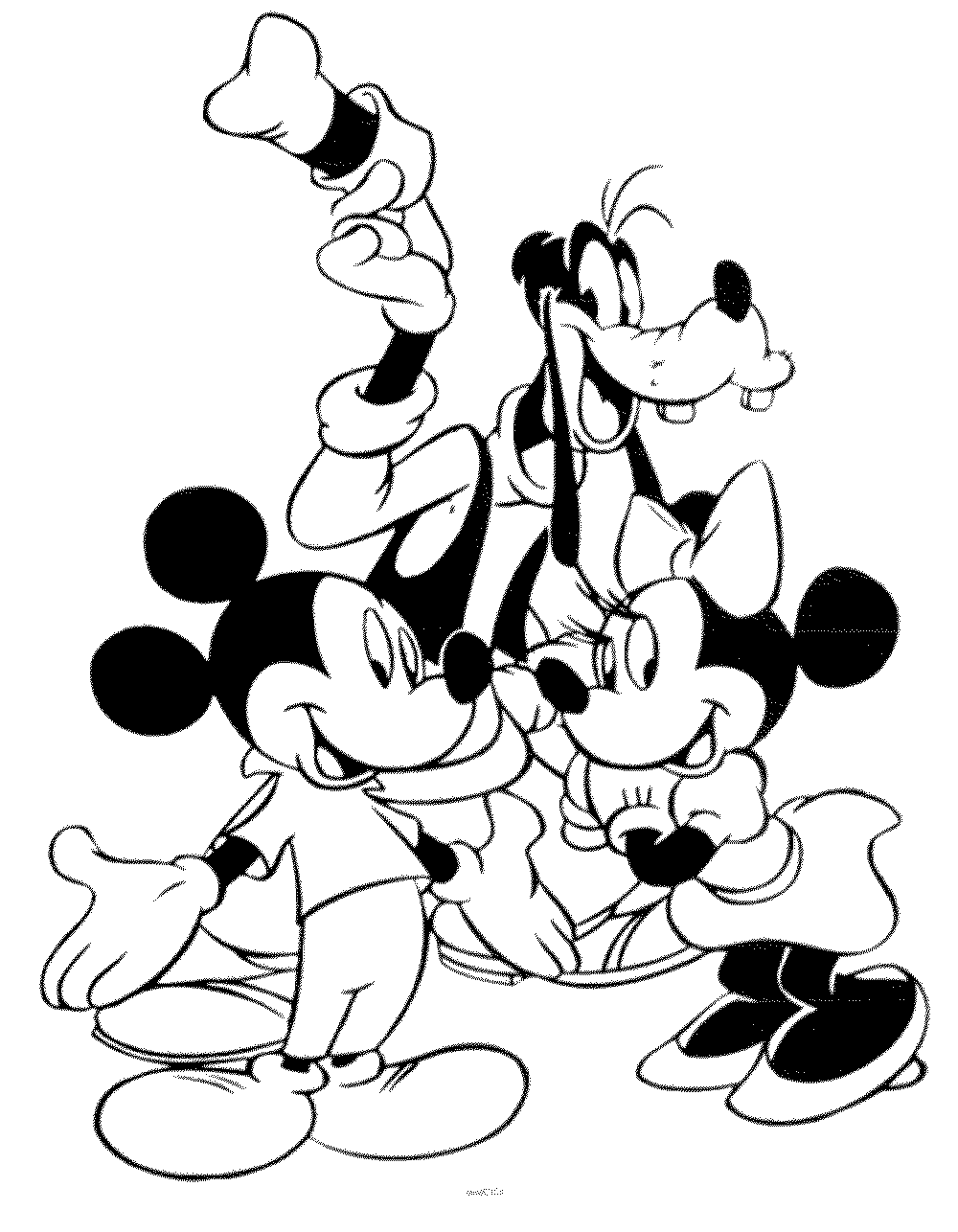 Minnie Mouse und Mickey Mouse Goofy von Goofy