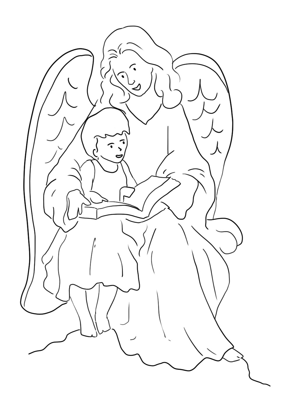 Mama Angel en baby van Angel