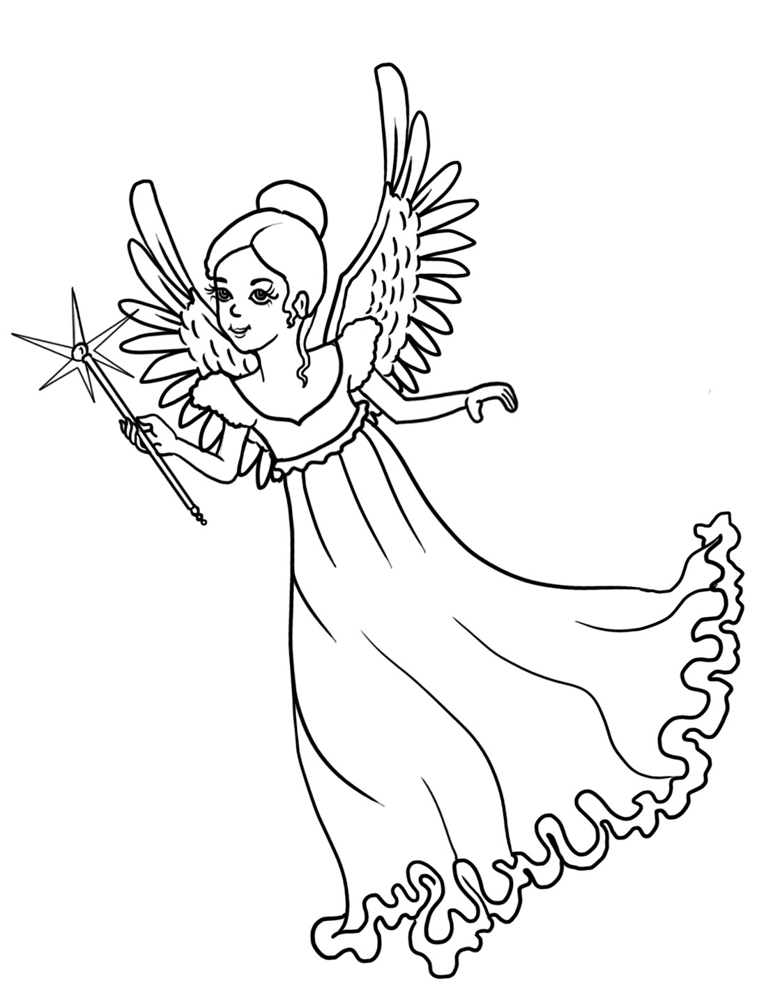 Tinker Angel Coloring Page
