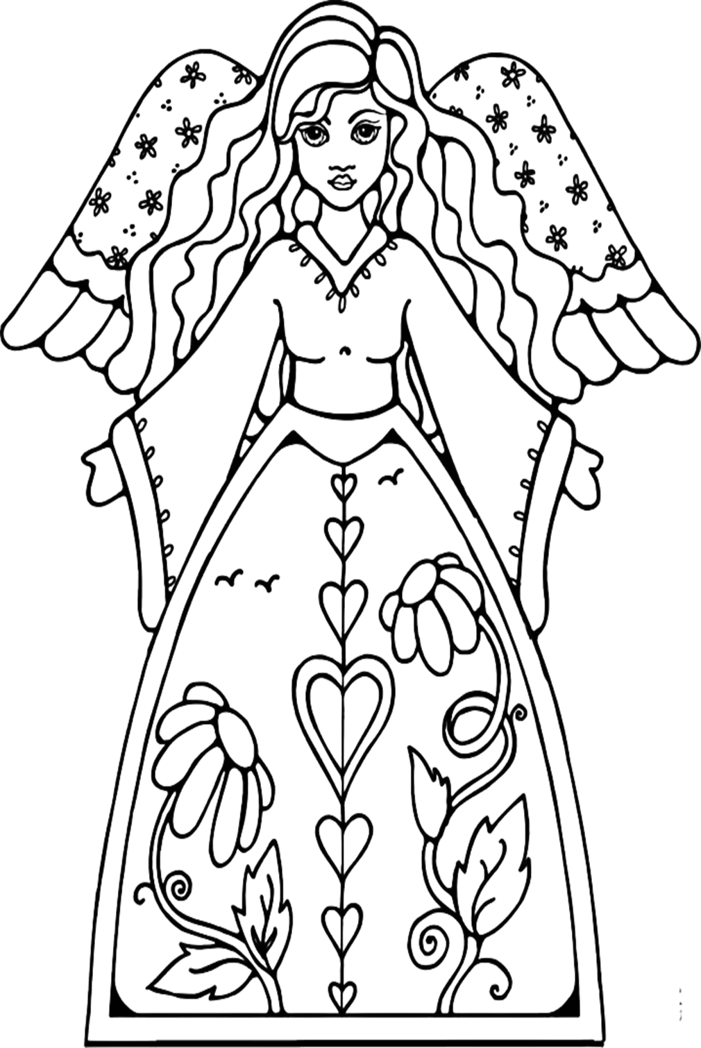 Little Angel Coloring Pages - Free Printable Coloring Pages