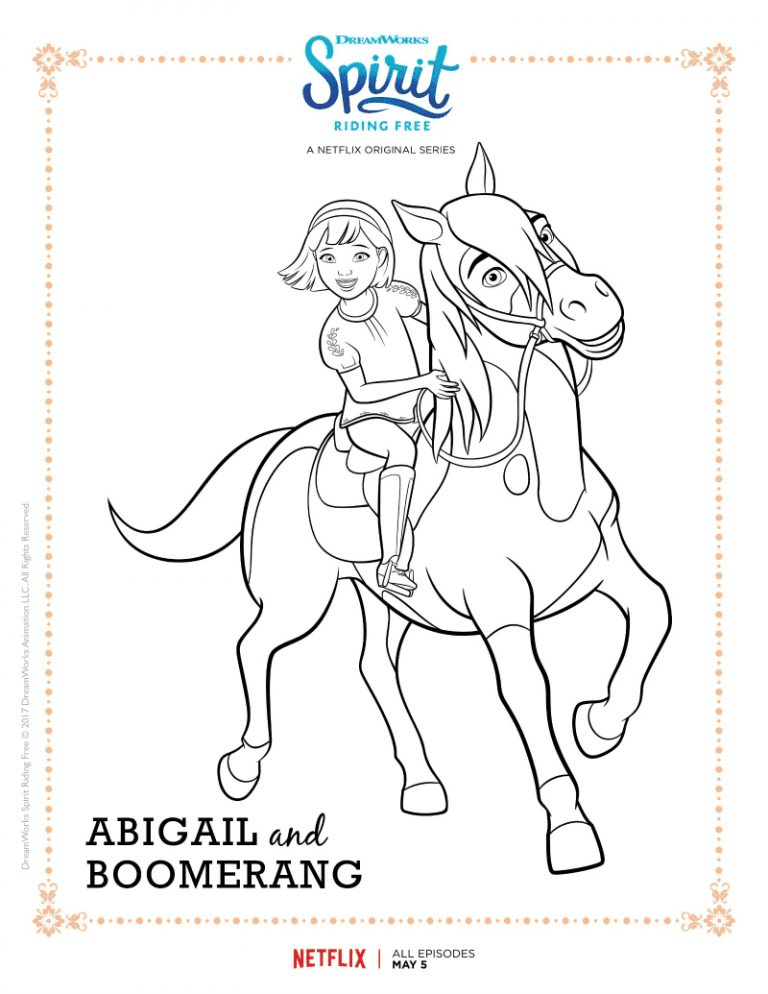 Abigail And Boomerang Spirit Coloring Page
