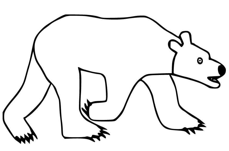 Abstracte ijsbeer van Ijsbeer