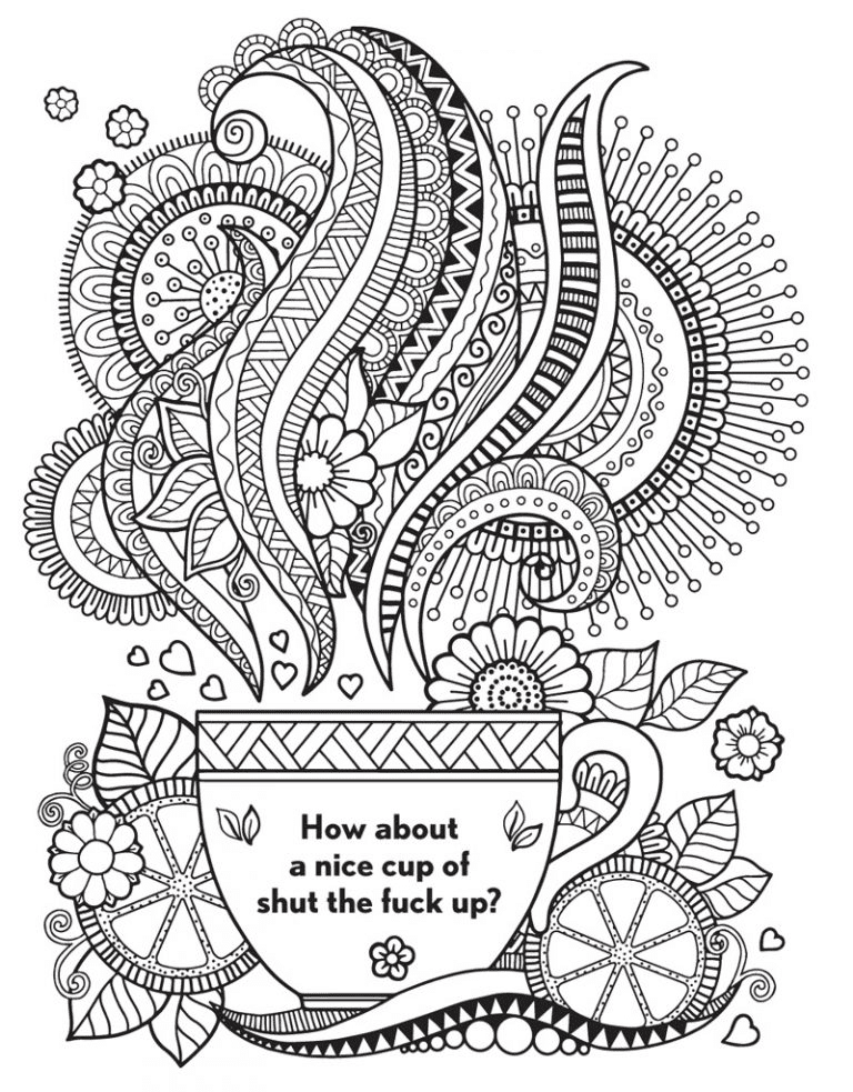 Adult Swear Coloring Page