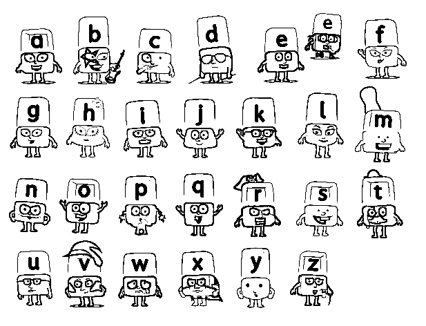 40 Alphablocks Coloring Pages Free Printable PDF Online Coloring