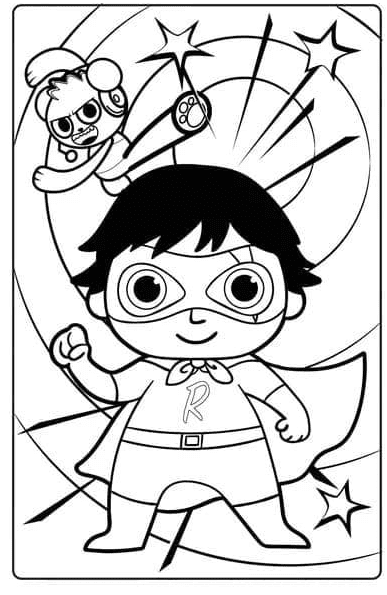 Amazing Ryan’s World Coloring Page