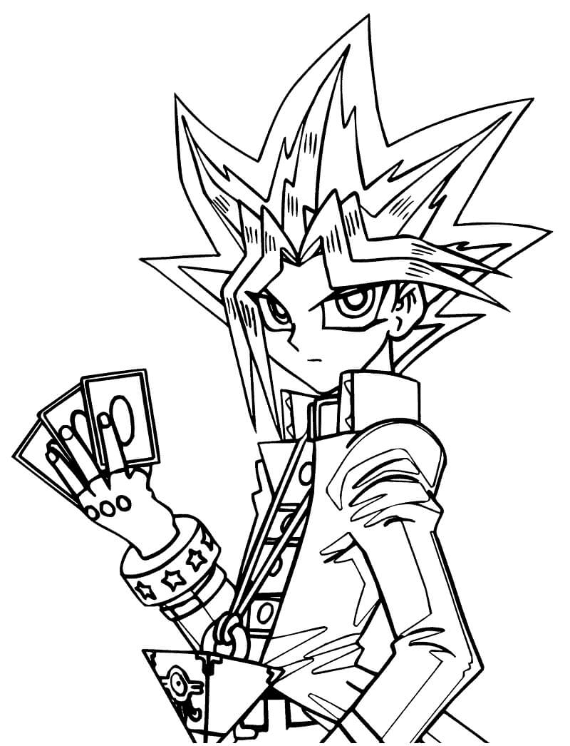 Amazing Yu Gi Oh Coloring Page