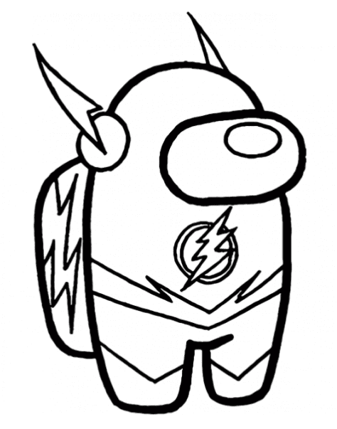 85  Among Us Flash Coloring Pages Best
