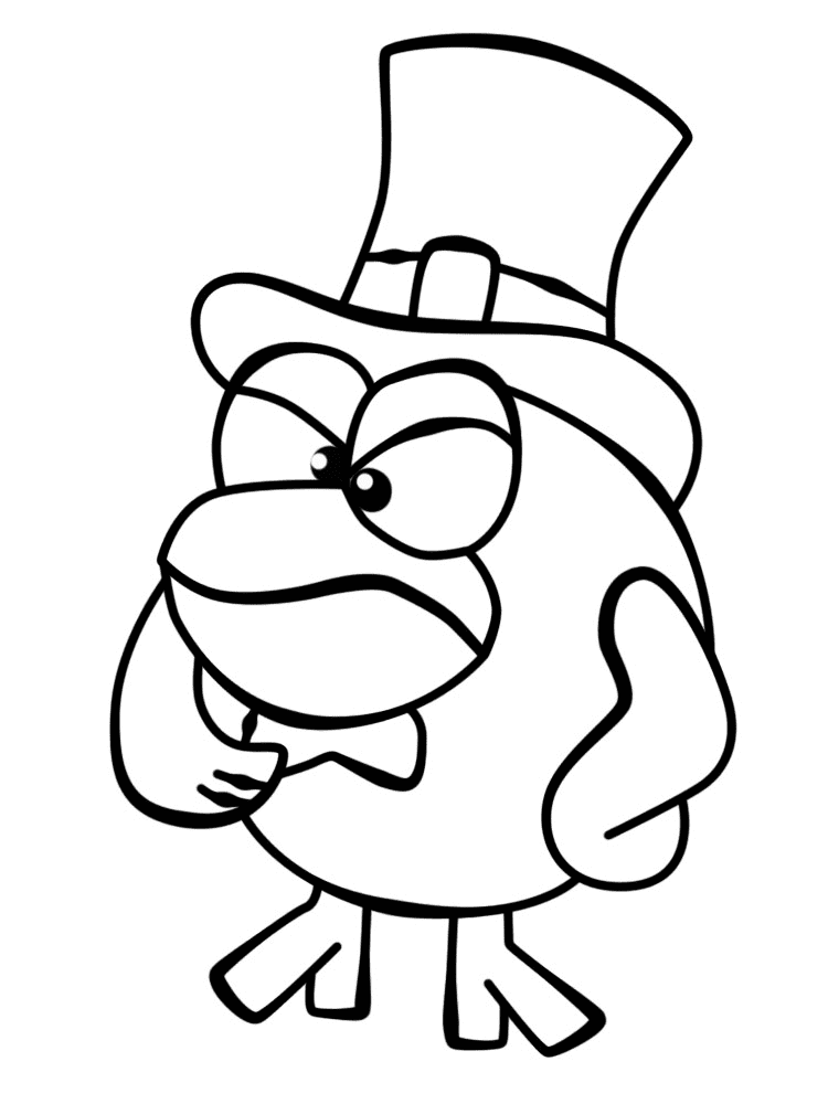 Angry Carlin Coloring Page